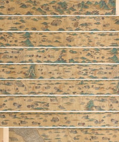 Anonymous, attributed to, Landscape Map of the Silk Road Handscroll