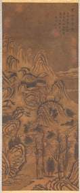 Guo Xi (1020-1090), attributed to, Ancient Temple in Cold Mountains
