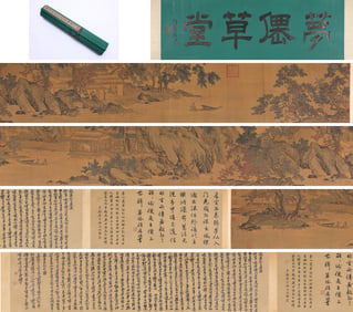 Tang Yin (1470-1524), attributed to, Dreaming of Immortals in a Thatched Hall Handscroll