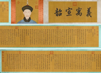 Imperial Workshop, attributed to, Record of the Three Pavilions Handscroll