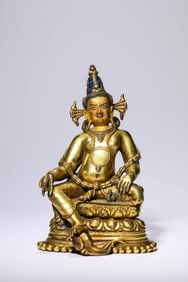 A Tibetan Pala-Style Figure of Yellow Jambhala