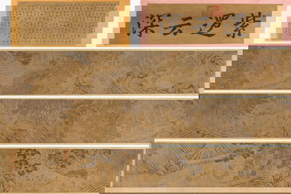 Ding Yunpeng (1547-1628), attributed to, Orchid Pavilion Gathering Handscroll