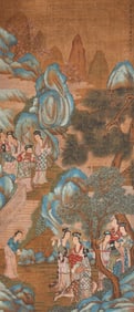 Zhao Mengfu (1254-1322), attributed to, Ladies Making Music