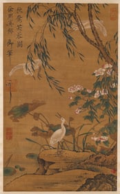 Xu Xi (act. 10th century), attributed to, Egrets and Lotus in Autumn