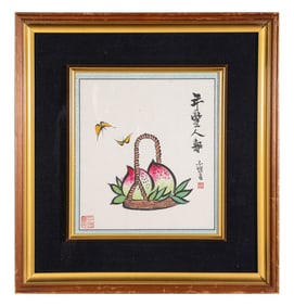 Feng Zikai (1898-1975), attributed to, Longevity Peaches