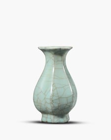 A Guan-Type Melon-Ribbed Vase