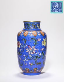 A Yangcai 'Floral' Lantern Vase