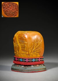 A Shoushan Stone 'Narrative Scene' Seal