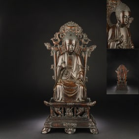 Agarwood GuanYin Figure