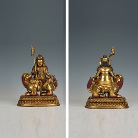 Gilt Bronze Kuberd Figure