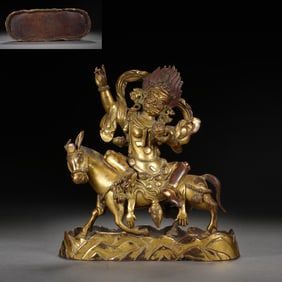 Gilt Bronze Mahakala Figure