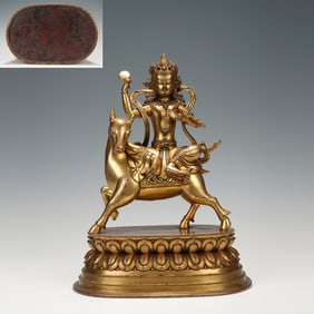 Gilt Bronze GuanYin Figure