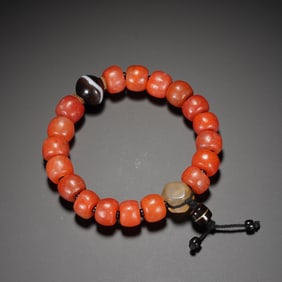 Agate Bead Bracelet