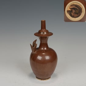 Brown Glazed Porcelain Pot