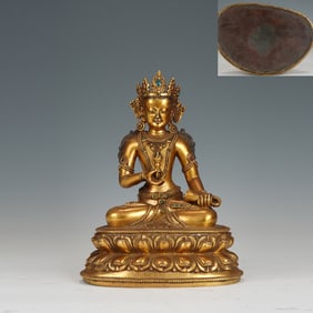Gilt Bronze Vajra Sattva Figure