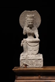 Stone Carved GuanYin Figure