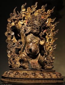 Gilt Bronze Vajrapani Figure