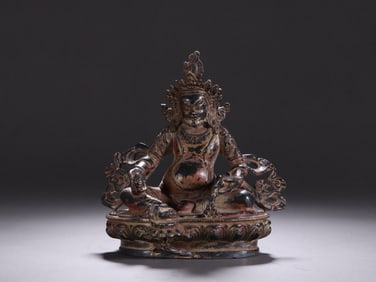 Bronze Yellow Jambala Figure