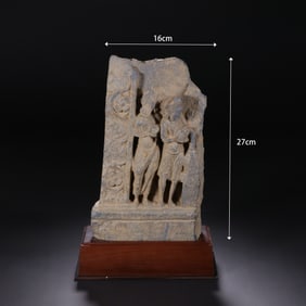 Stone Gandhara Figure