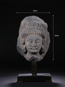 Stone Gandhara Figure