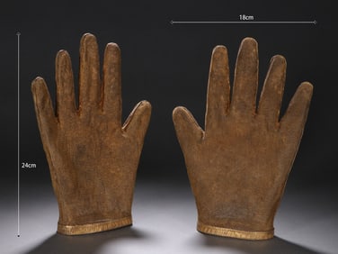 Pair of Gilt Silver Gloves