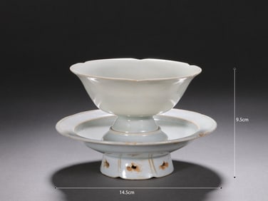 Hutian Ware Porcelain Cup and Plate