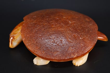Agate Carved Turtle Shape Figure