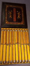 Group of Ten Chinese Drawing Character Story Painting,Qiu Ying Mark