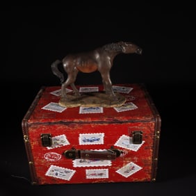 Bionic Porcelain Horse Shape Figure