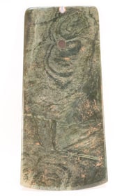Jade Carved Bird Pattern Axe