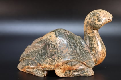 Jade Carved Turtle Shape Figure