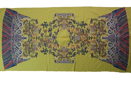 Silk Cloud and Dragon Pattern Embroidery Cloth