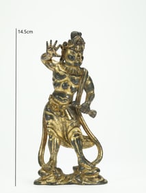 Gilt Bronze Veda Figure
