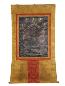 Colour Painted Chakrasamvara Pattern Tangka