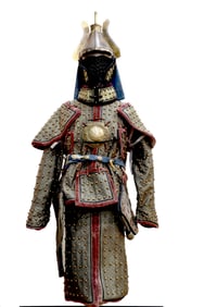 Silk Embroidery Nail Dot Pattern Battle Robe