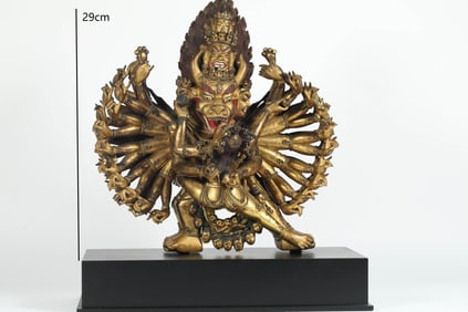 Gilt Bronze Yamantaka Figure