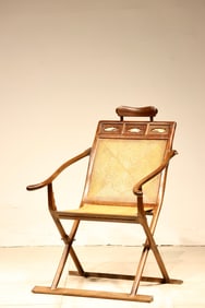 Huanghuali Wood Carved Cloud Pattern Chair