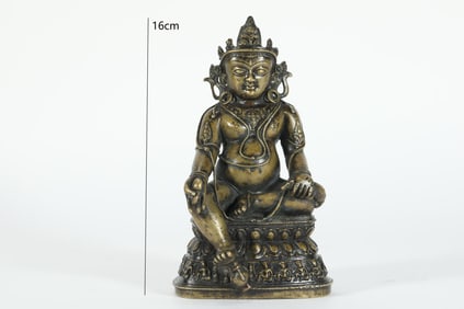 Bronze Yellow Jambala Figure