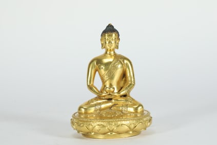 Gilt Bronze Sakyamuni Figure