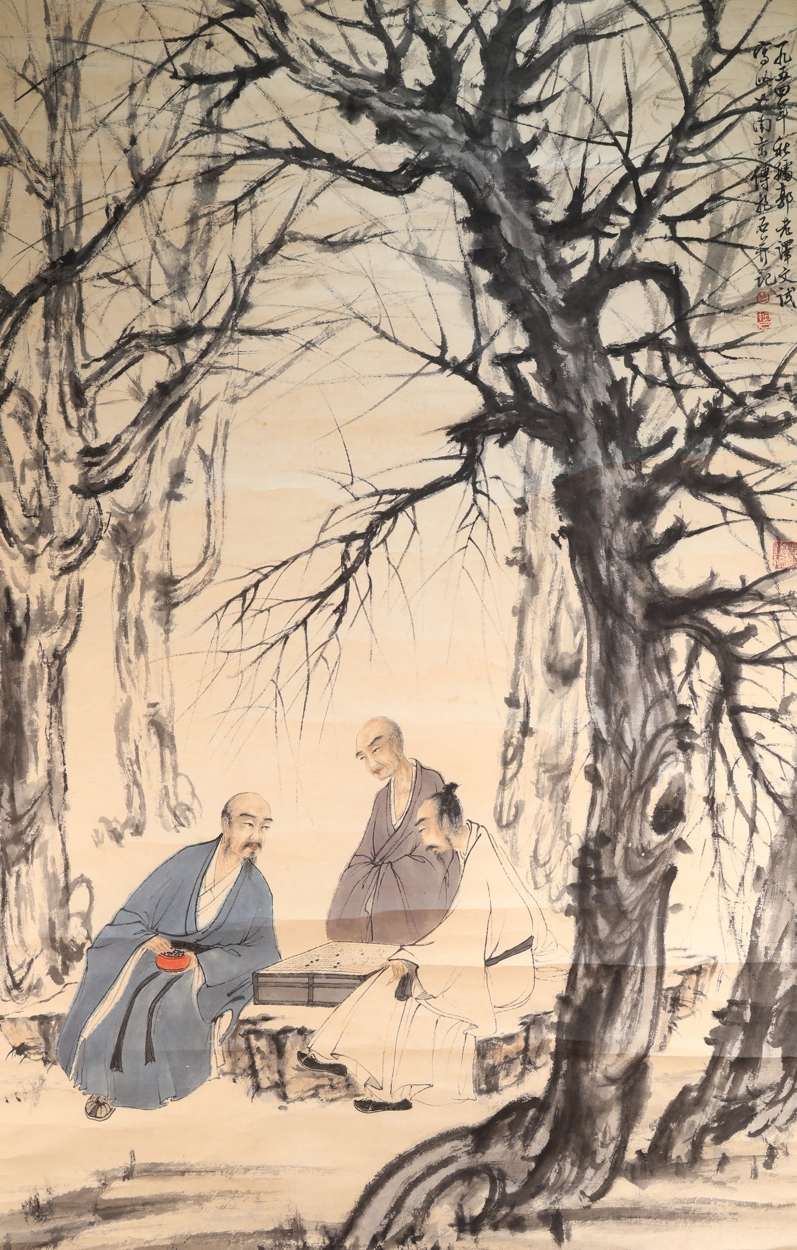 Chinese Drawing Character Story Painting,Fu Baoshi Mark: Chinese Drawing Character Story Painting,Fu Baoshi Mark (102 x 64.5cm)
