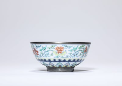 A Doucai 'Floral' Cup