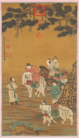 Zhao Yong (1289-1360), attributed to, Figure Narrative