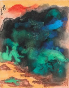 Zhang Daqian (1899-1983), attributed to, Splashed Color