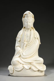 A Dehua Porcelain 'Ruyi Scepter Guanyin'