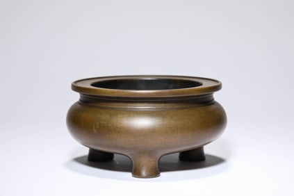A Bronze 'Li'-Form Censer
