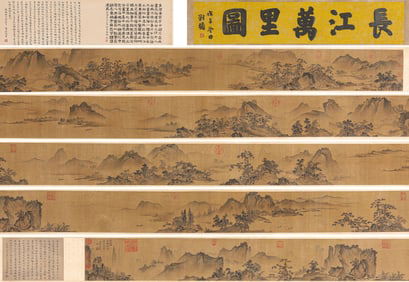 Tang Yin (1470-1524), attributed to, Thousand Miles of the Yangtze River Handscroll