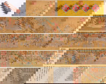 Qiu Ying (1494-1552), attributed to, Spring Morning in Han Palace Handscroll