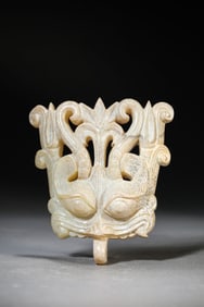 A Jade 'Pushou' Door Pull