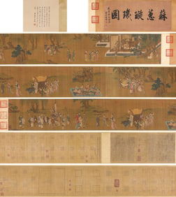 Qiu Ying (1494-1552), attributed to, Su Hui's Star Gauge Handscroll