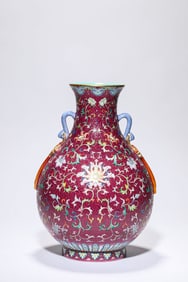 An Enamelled 'Passion Flower' Zun